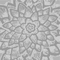 Vector illustration of hand drawn black & white lace background.