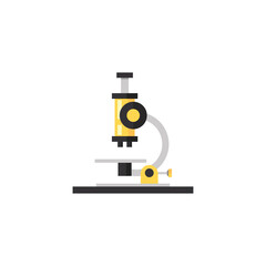 Microscope. Flat style. Vector illustration
