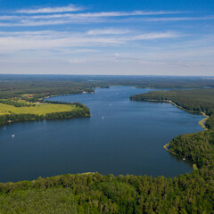 Fototapeta na wymiar Panorama Mazur - Kraina wielkich jezior - Ujęcie lotniczne
