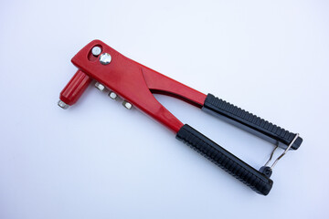 riveting hammer on white isolate