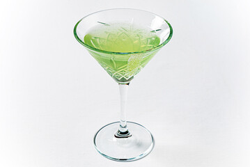 cocktail on the white background