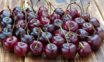 red cherries, cherries closeup, macro