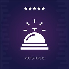 reception bell vector icon