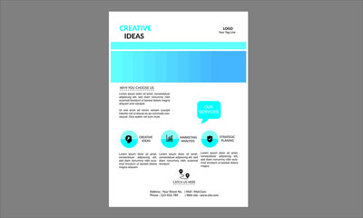 Eye catching creative flyer template