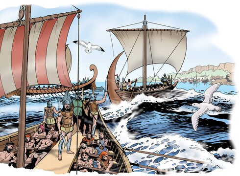 Ancient Greece - Phoenician and Etruscan ships