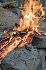 Fire providing warnth and well-being