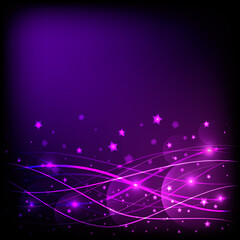 Abstract background with circles. Pattern with the effect of luminous sparkles.