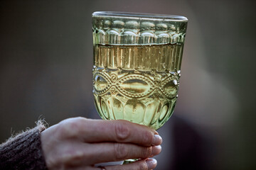 Champagne in a beautiful glass