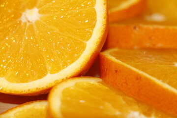 Fototapeta na wymiar ripe orange vitamins