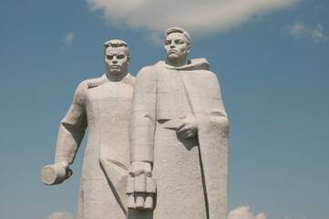 The memorial complex “To the Panfilov Heroes” (“Feat 28”). Moscow region.