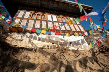 Fototapeta premium Tibetan prayer flags in Bhutan