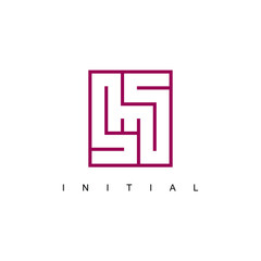 SMS logo in geometric vector design.