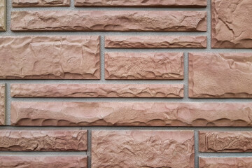 masonry on the wall of a residential building