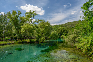 Parco del Grassano, San Salvatore Telesino, Benevento, Italy 

This park is surrounded by big trees and a natural water source rich of sulfur which is good for the skin.  This place is idea for kayak 