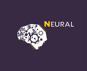 Creative design of conceptual brain symbol