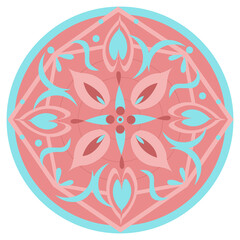 Naklejka premium Abstract multicolored round pattern. white background.
