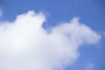 Fototapeta na wymiar air clouds on a background of blue sky
