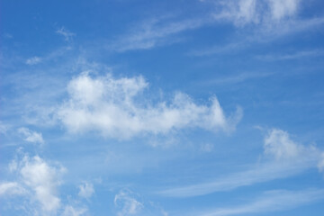 air clouds on a background of blue sky