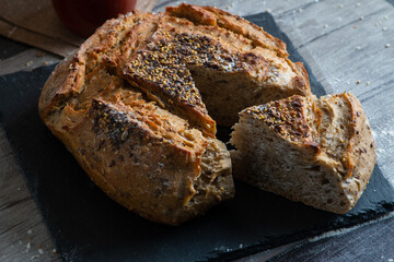 French field bread with cereals