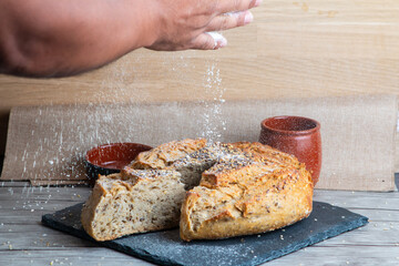 French field bread with cereals