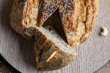 French field bread with cereals