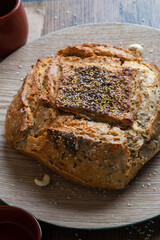 French field bread with cereals