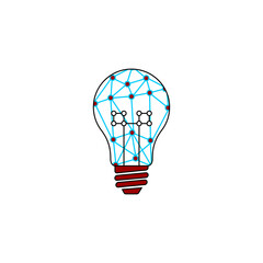 electric light bulb vector illustration