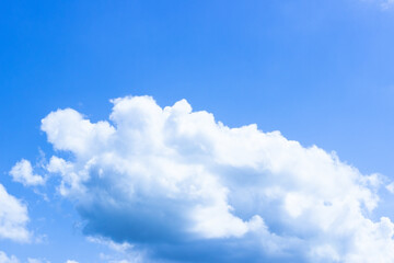 Naklejka na ściany i meble white air clouds against the blue sky