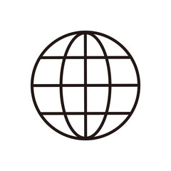globe vector icon, world symbol