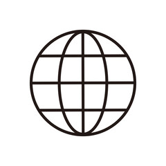 globe vector icon, world symbol