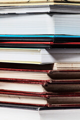 pile of messy books, educational theme background