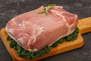 Pork meat piece for cooking