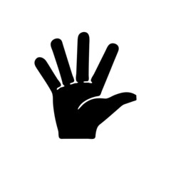 vector illustration icon of Finger Glyph
