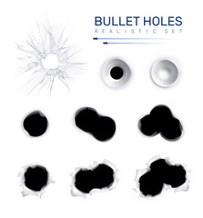 Bullet Holes Realistic Set