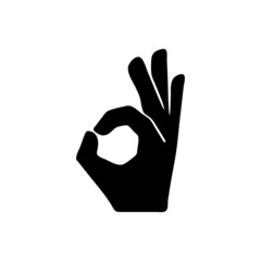 vector illustration icon of Finger Glyph