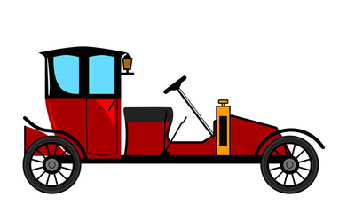 retro car vector illustration