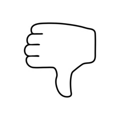 vector illustration icon of Finger Outline