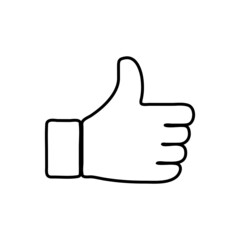 vector illustration icon of Finger Outline