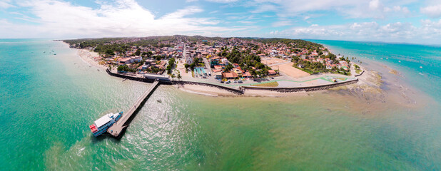 Imagem Panorâmica de Mar Grande, municipio de Vera Cruz, Ilha de Itaparica, Bahia © Sérgio Rocha