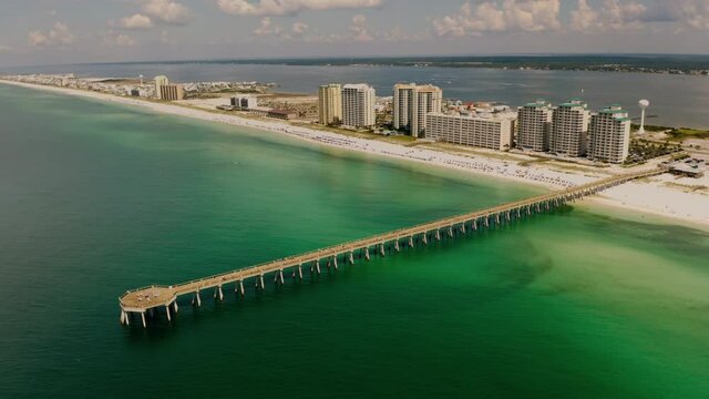 The Navarre Beach Pier in the Florida Panhandle.