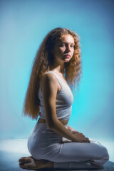 Portrait of a teenager in the Studio