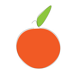 Orange background summer design vector illustration