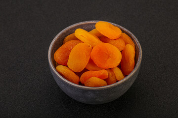 Sweet tasty dried apricot heap