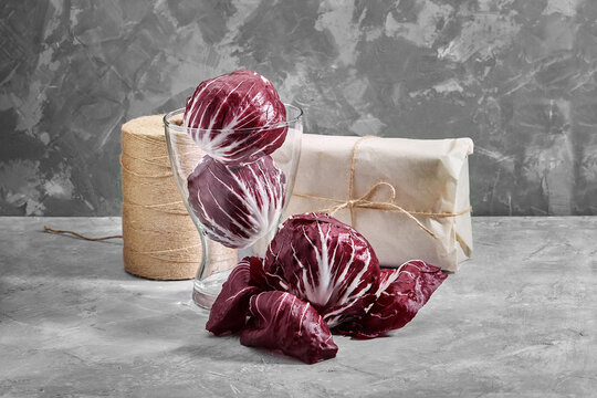 Radicchio rosso, salad ingredients, healthy food, diet