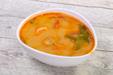 Famous Thai Tom Yam soup