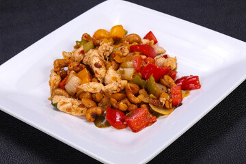 Roasted pork with vegetables