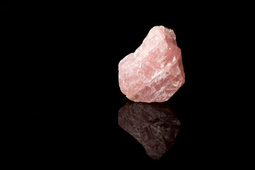 Natural Rose-Quartz mineral crystal sample for science and geology