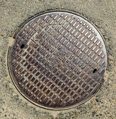 street sewer manhole cover