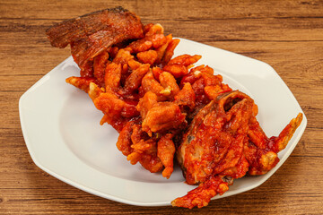 Chinese cuisine squirrel fish with sauce