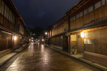 Fototapeta na wymiar Higashi Chaya district in Kanazawa (Japan)